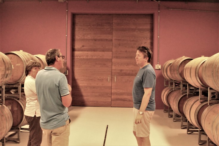 Jenny and Marco Marengo in the cellar