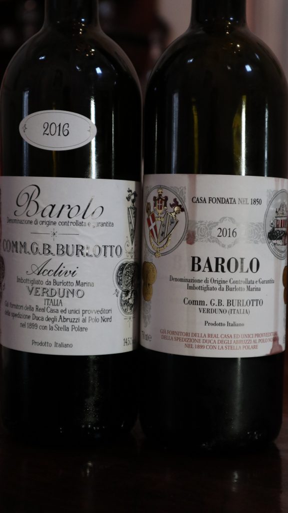 Burlotto Barolo 2016 and Burlotto Barolo Acclivi 2016