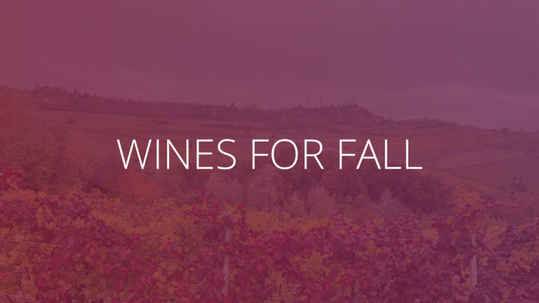 Wines for fall