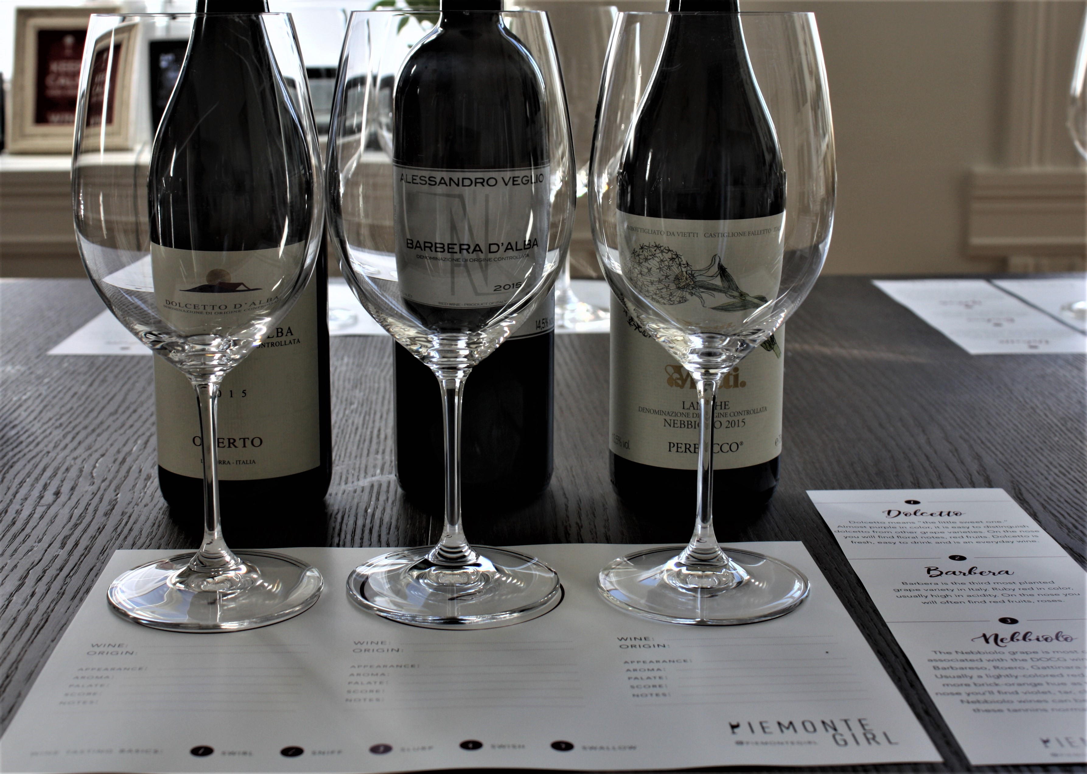 Piemontegirl tasting 2