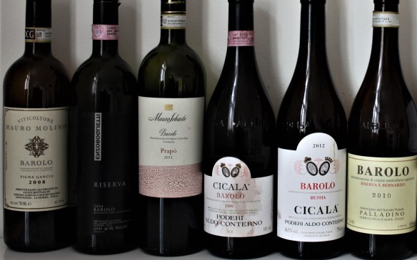 Barolo Night Oslo Lineup 6 wines