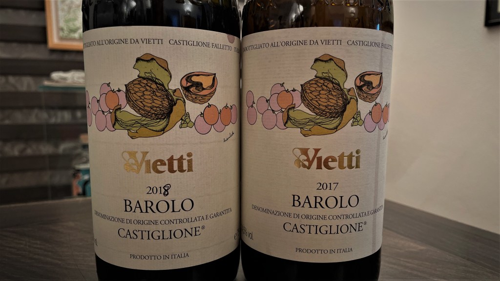 Vietti Barolo Castiglione 2017 and 2018