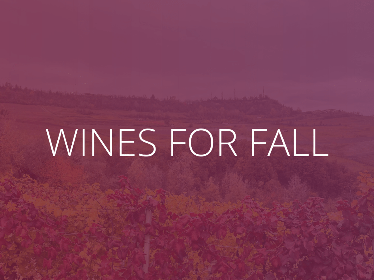 Wines for fall
